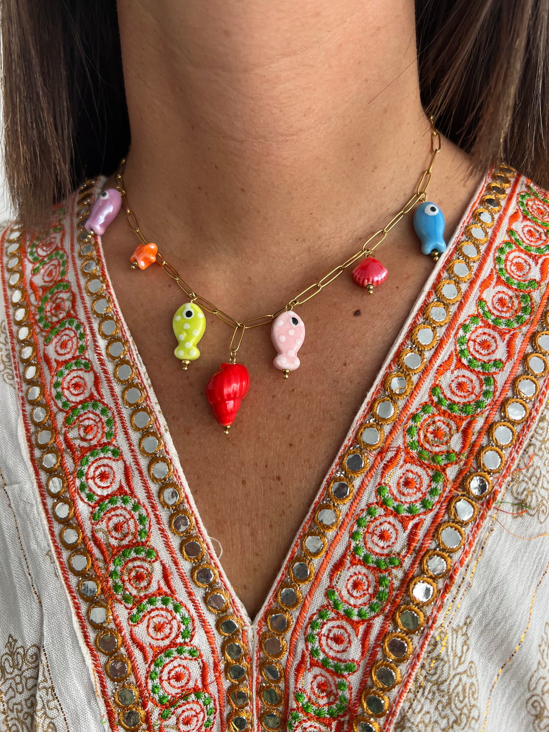 Collar pescados (acero)