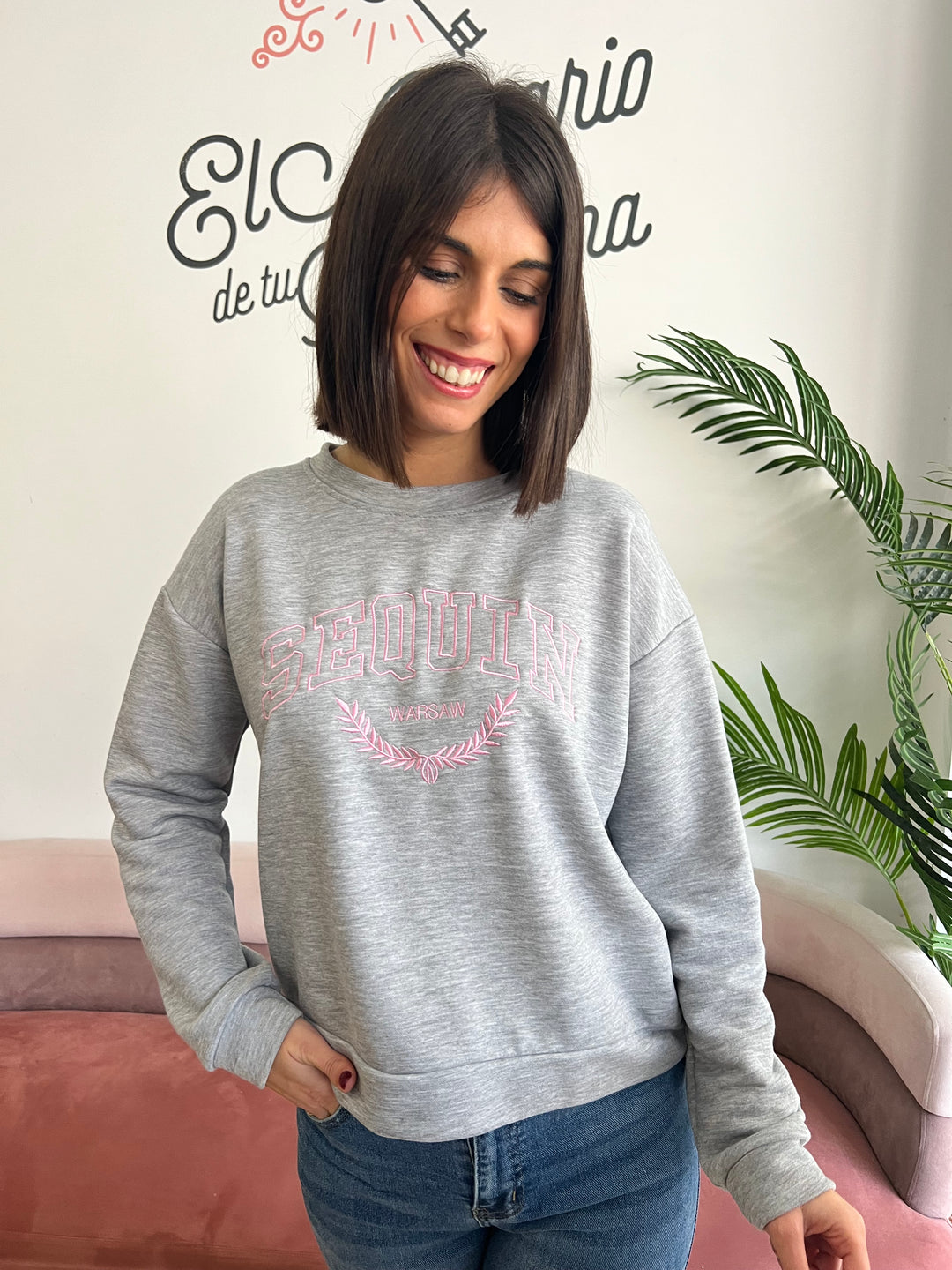 Sudadera Polonia gris