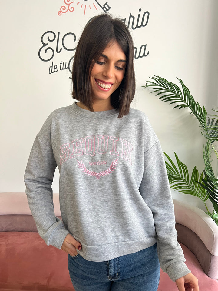 Sudadera Polonia gris