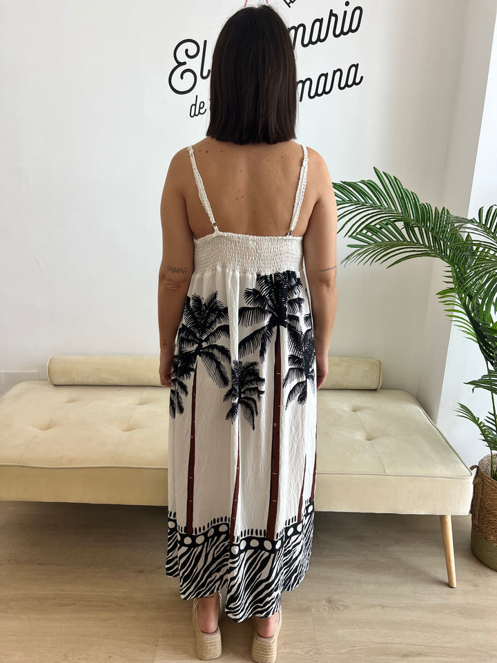 Vestido Palmeras negro