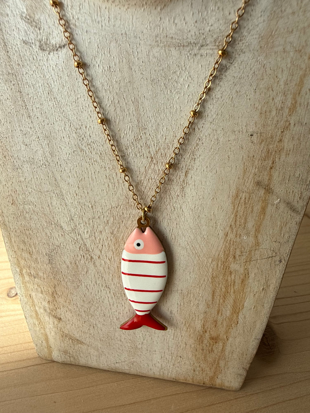 Collar Pez rojo (acero)