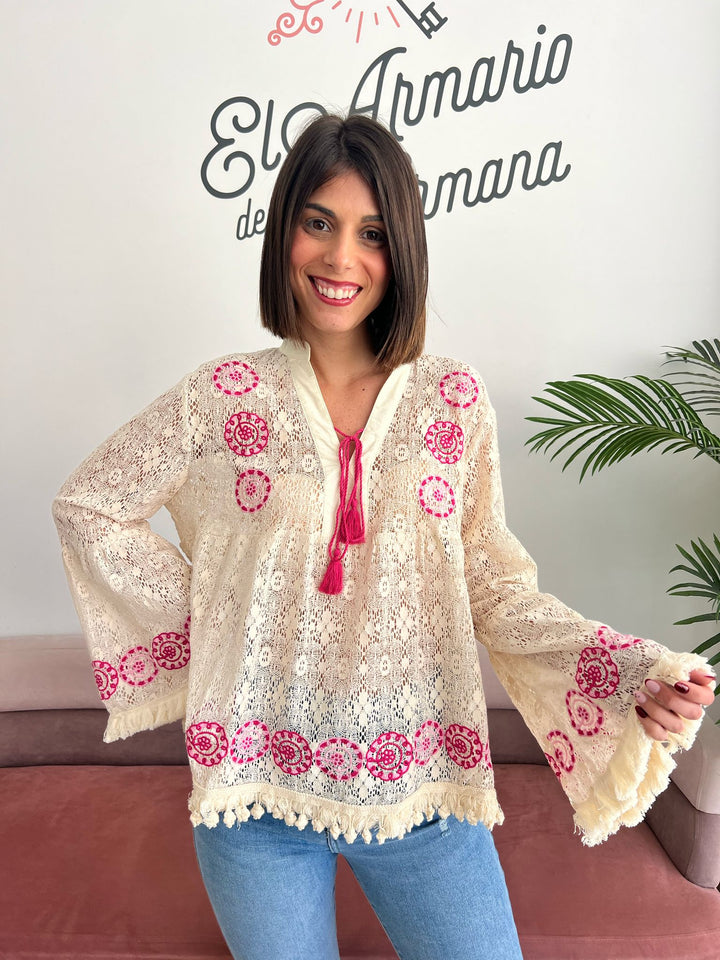 Blusa México beige