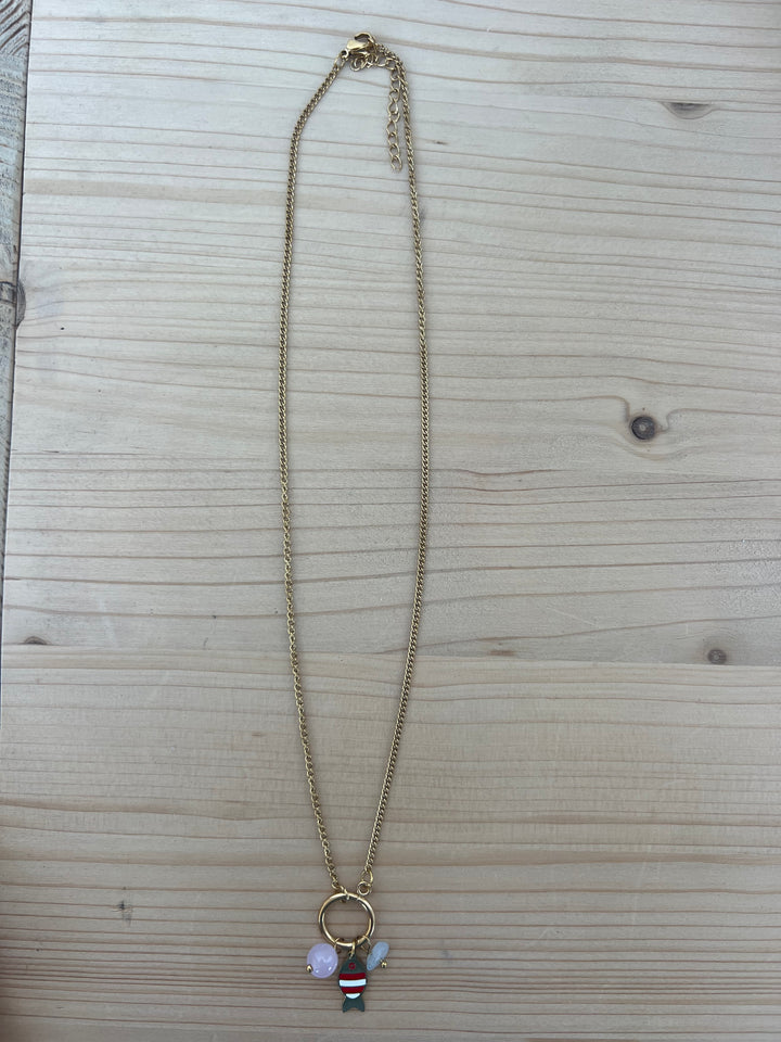 Collar Elio rojo (acero)
