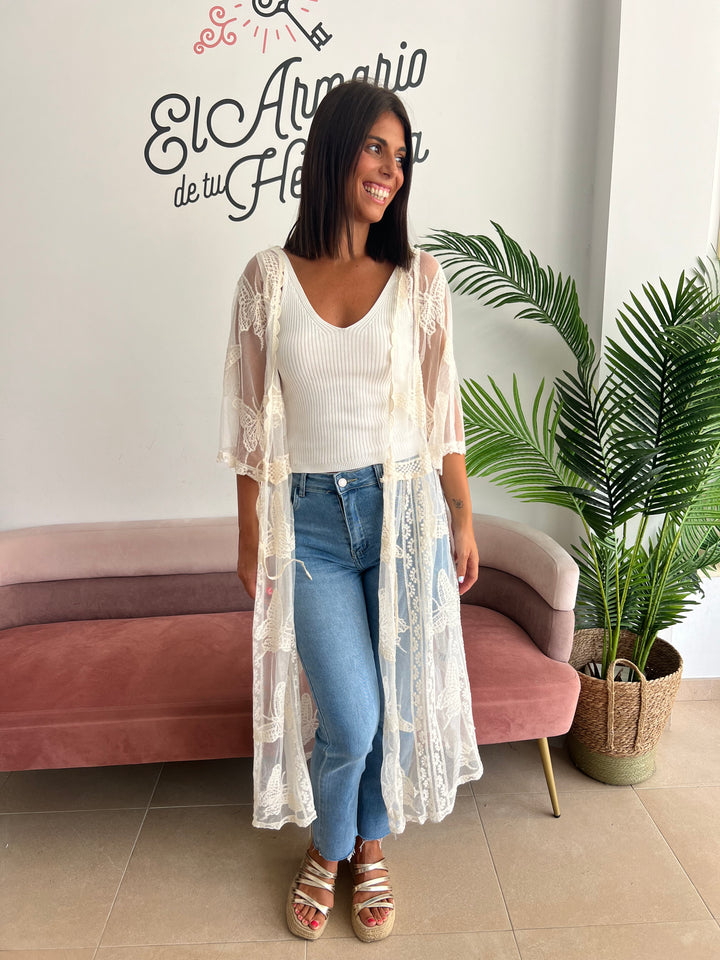 Chaqueta Mariposa beige