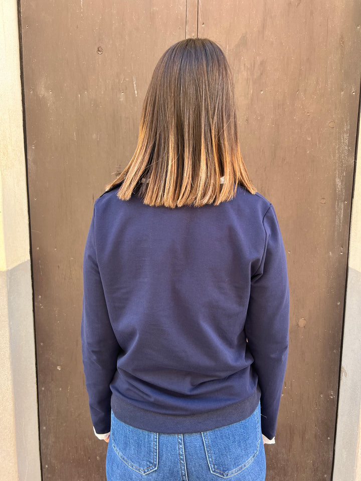 Sudadera Cariño azul marino