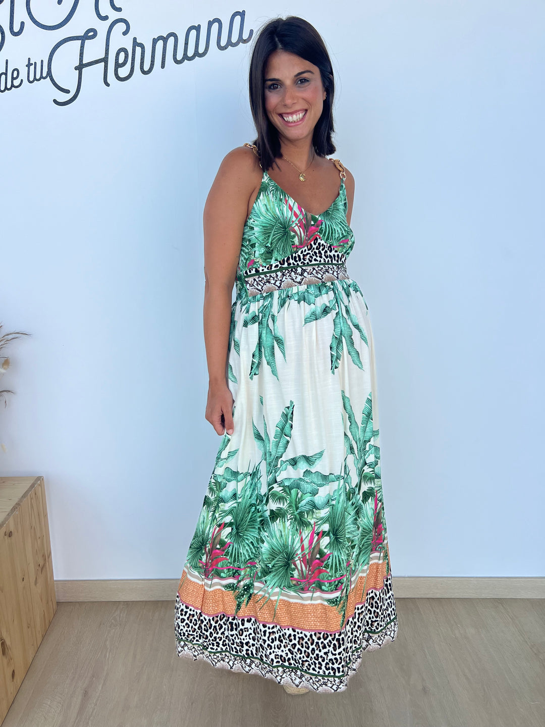Vestido Tropical verde