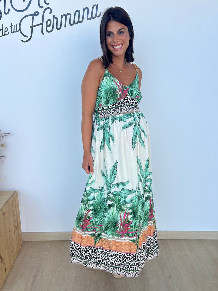 Vestido Tropical verde