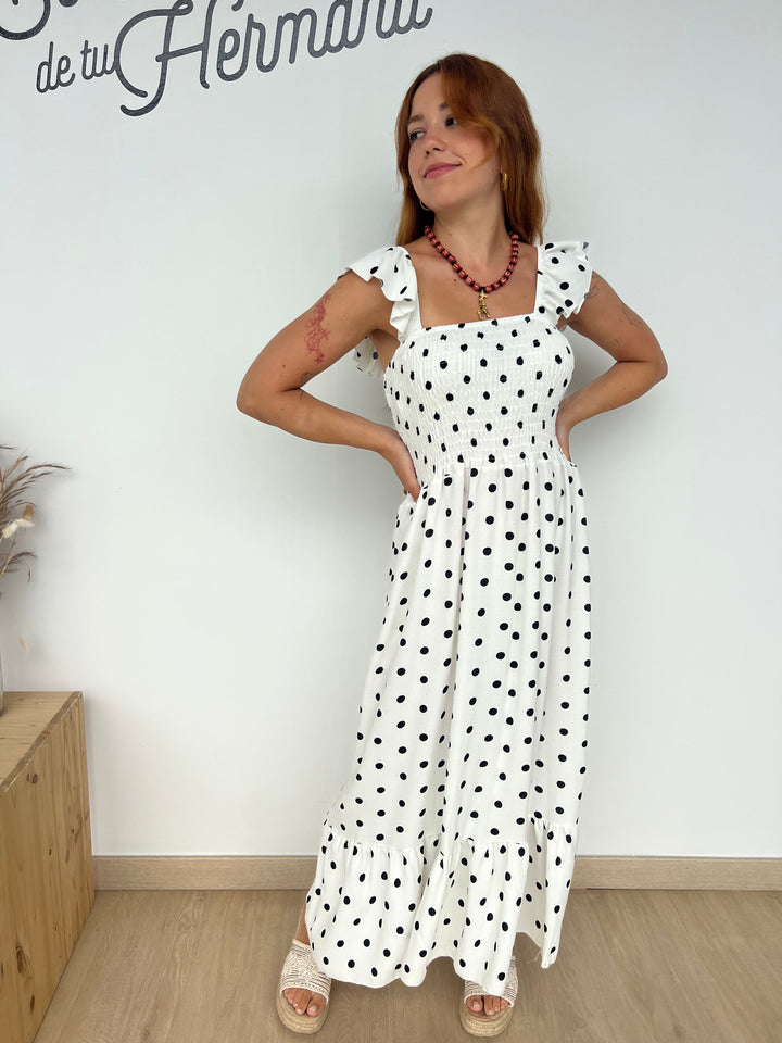 Vestido Violeta blanco