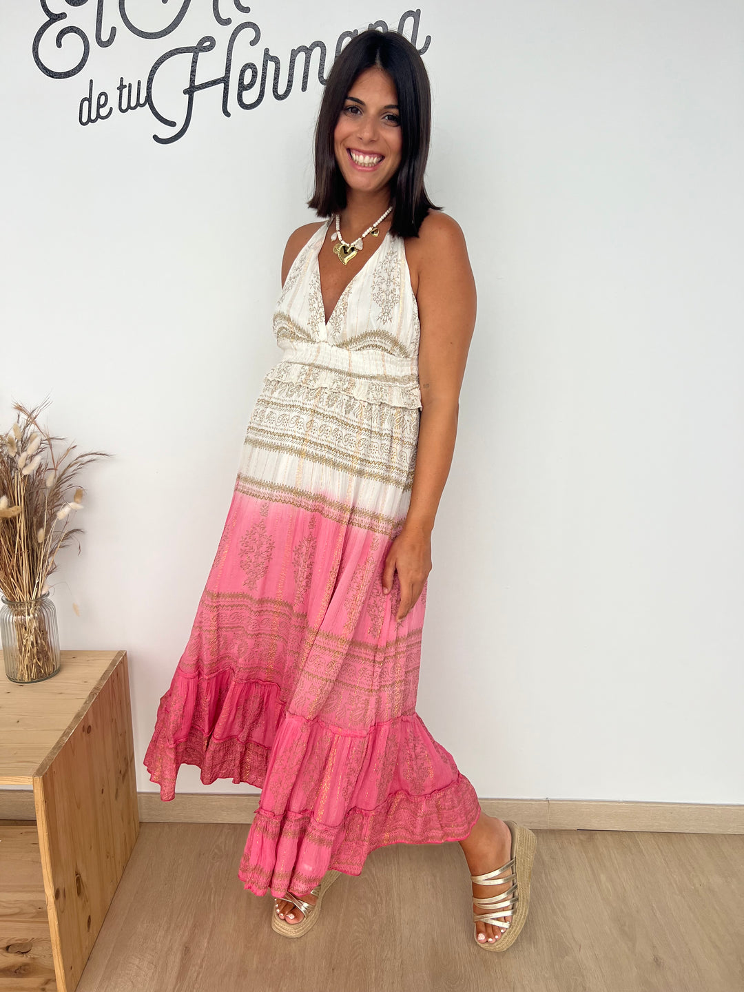Vestido Palma rosa