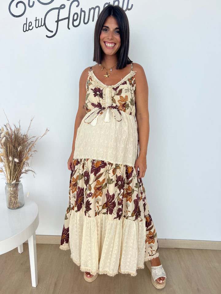 Vestido Manvi beige