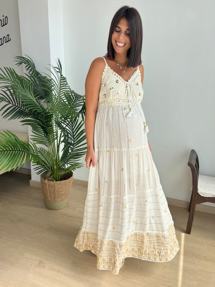 Vestido Roma camel