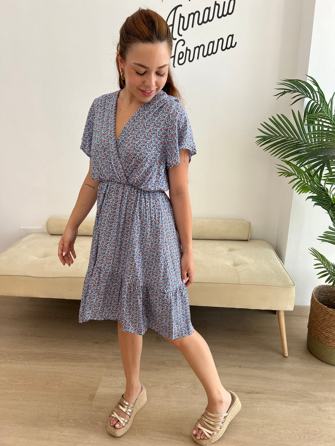 Vestido Pilar azul