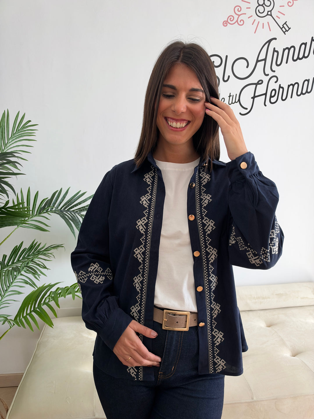 Sobrecamisa Alma azul marino