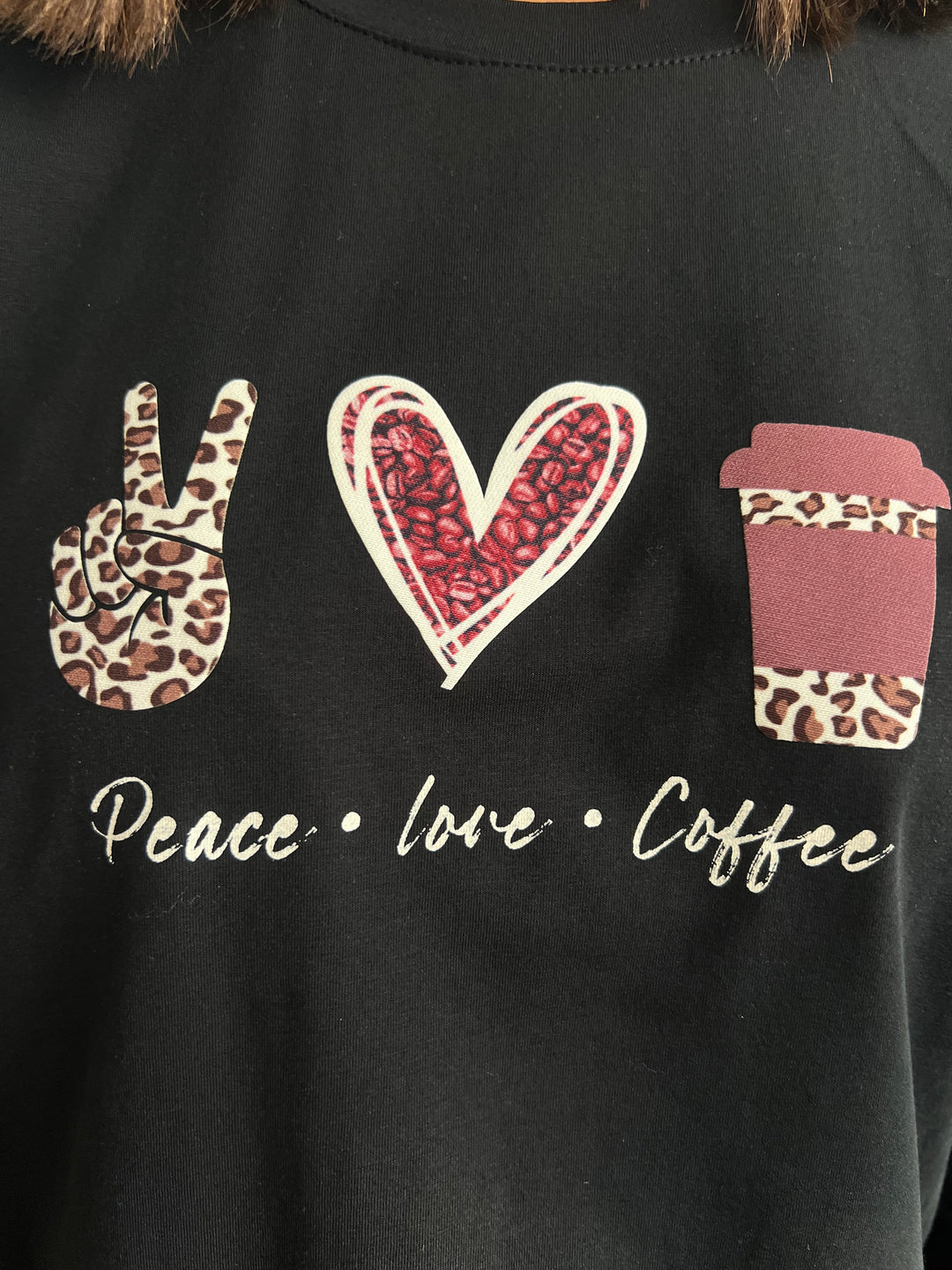 Camiseta Peace negro