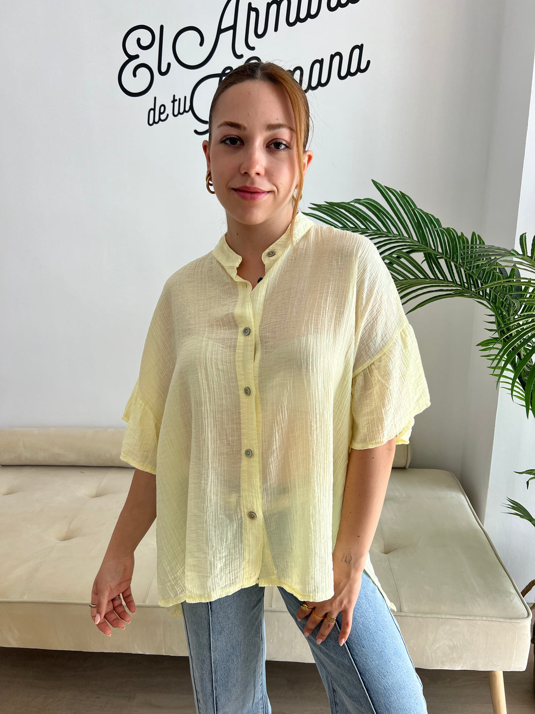 Camisa Sara amarillo