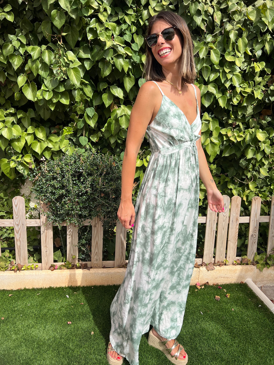 Vestido Sirena aguamarina