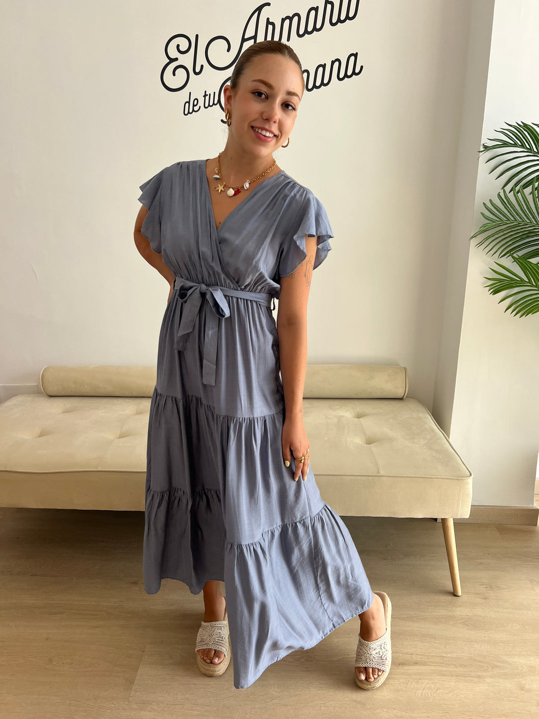 Vestido Belén celeste