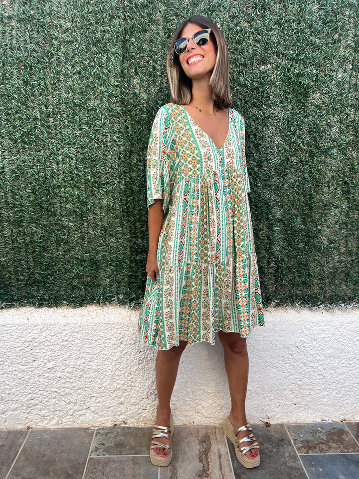 Vestido Davinia verde