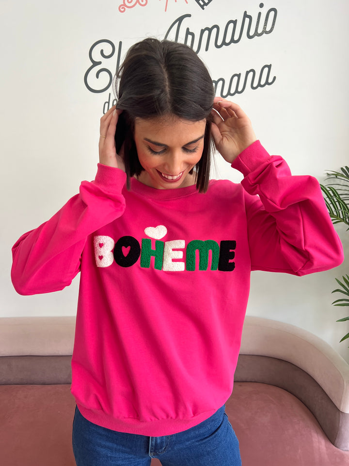 Sudadera Boheme fucsia