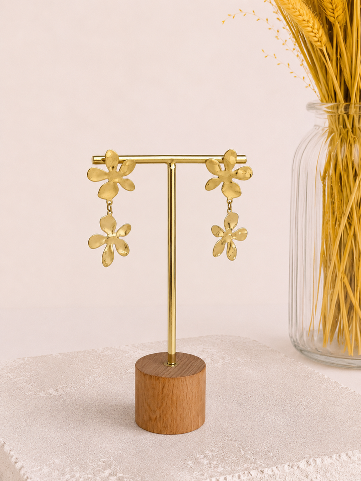 Pendientes Flores (acero)