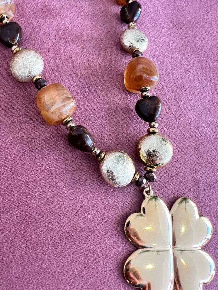 Collar Trébol (acero)