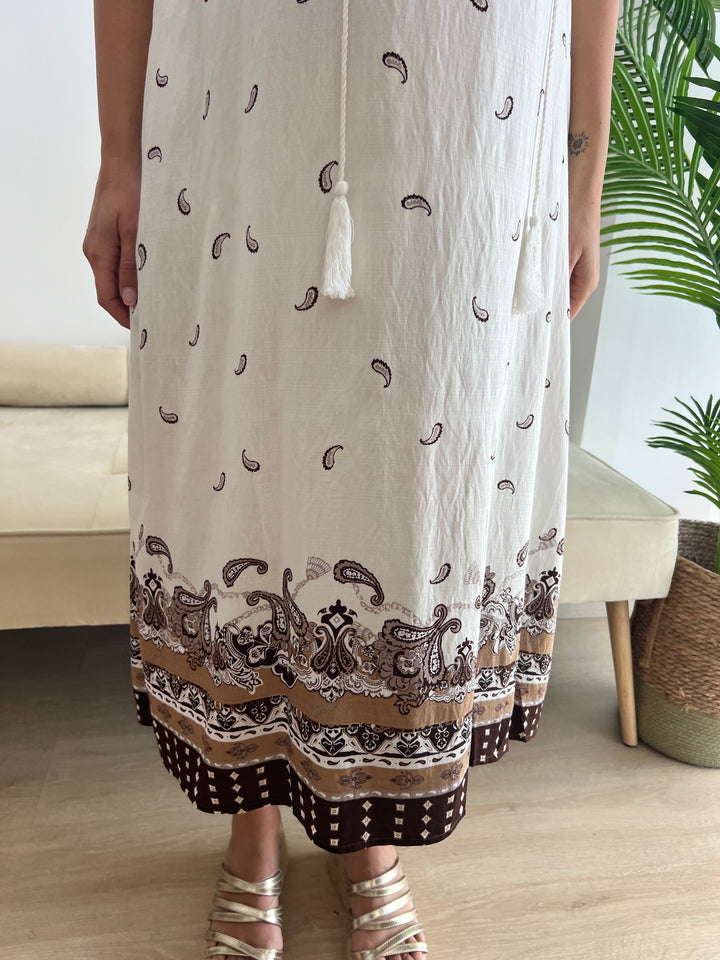Vestido Maialen marrón