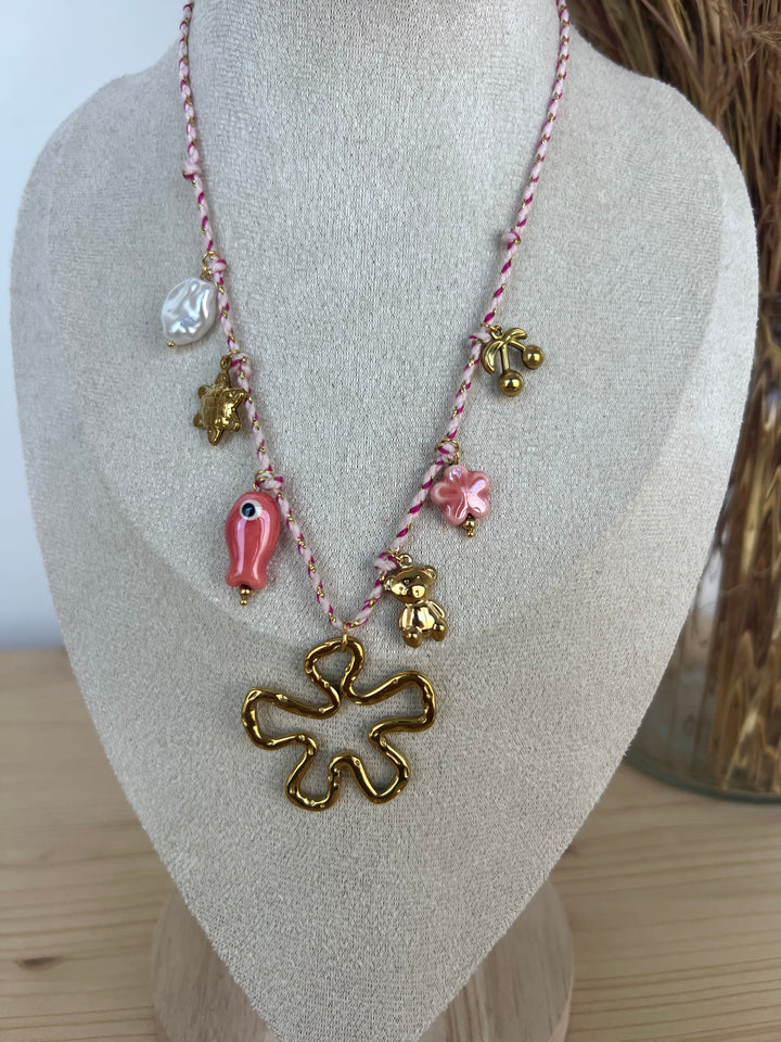 Collar Flora (acero)