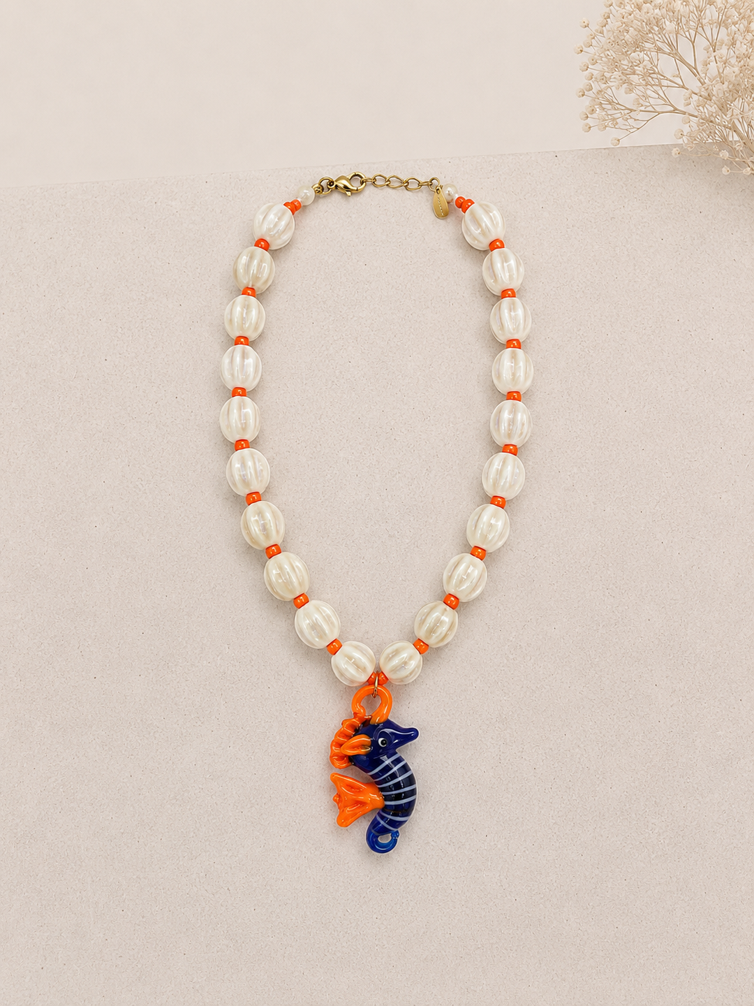 Collar Caballito cristal (acero)