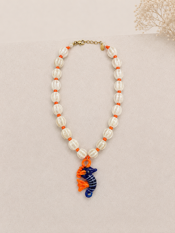 Collar Caballito cristal (acero)