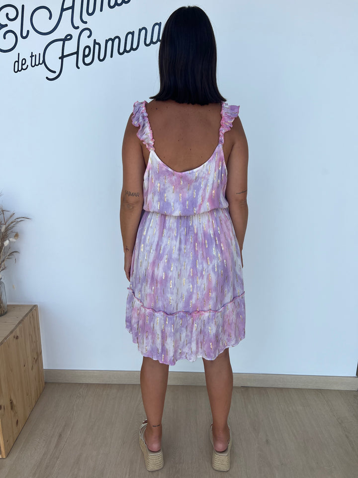 Vestido Conil corto morado