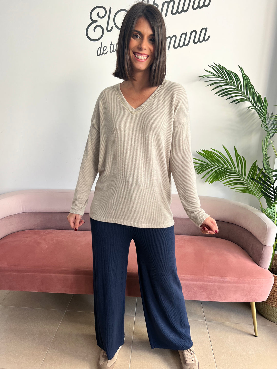 Pantalón Malena azul marino