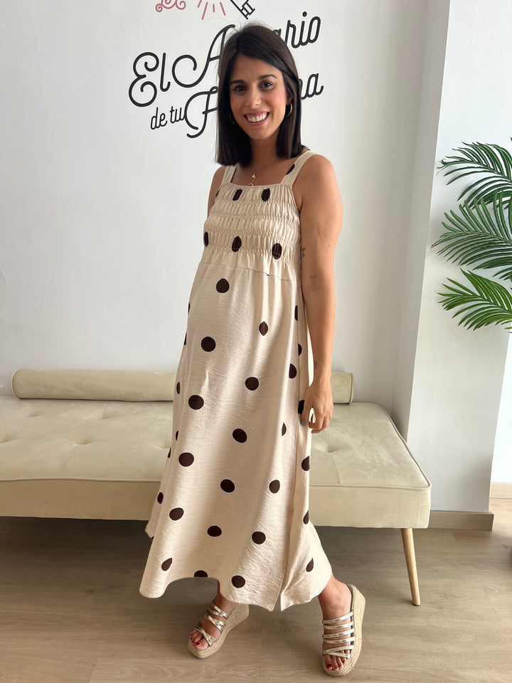 Vestido Samira beige