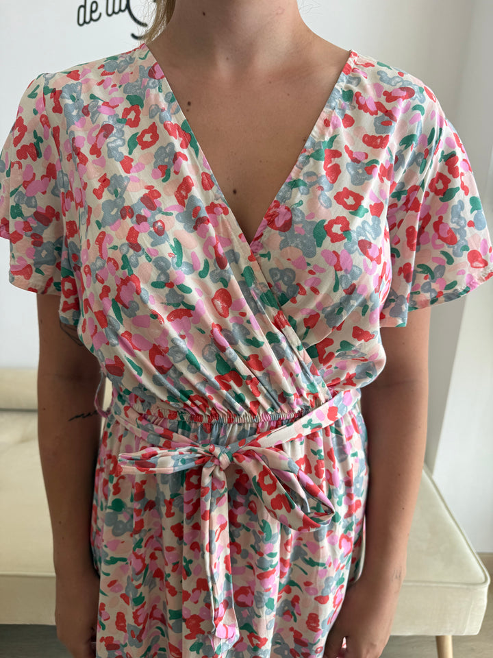 Vestido Nieves corto rosa