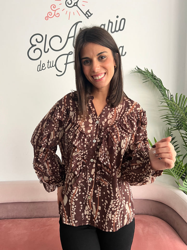 Camisa Carina marrón