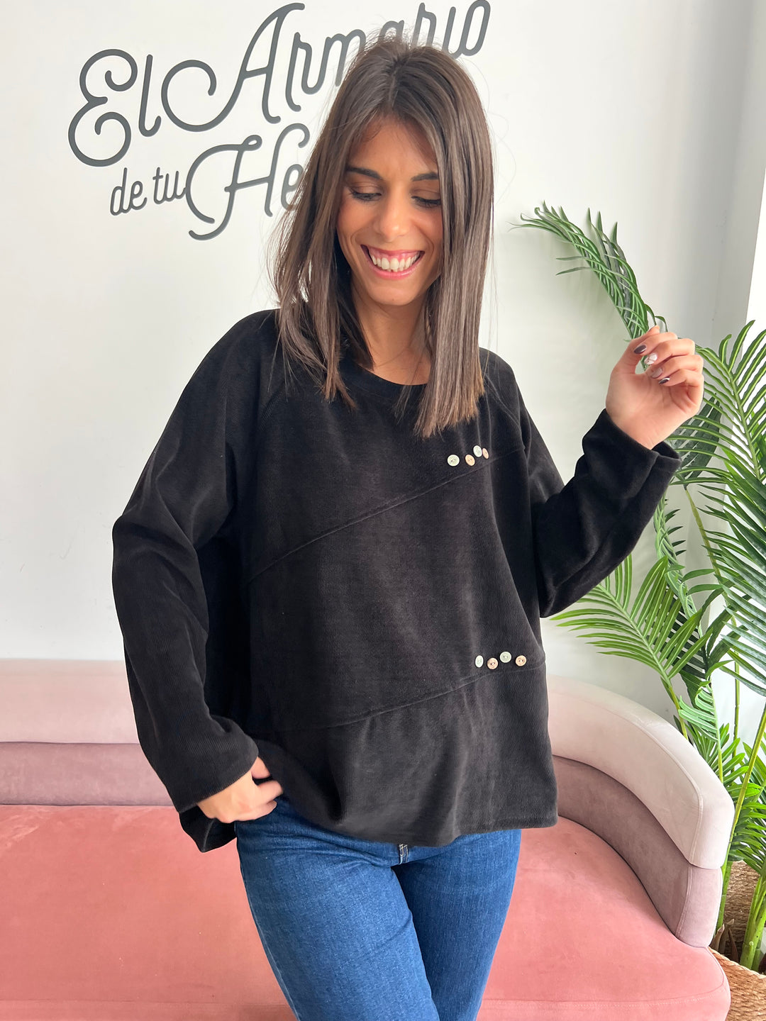 Sudadera Charly negro