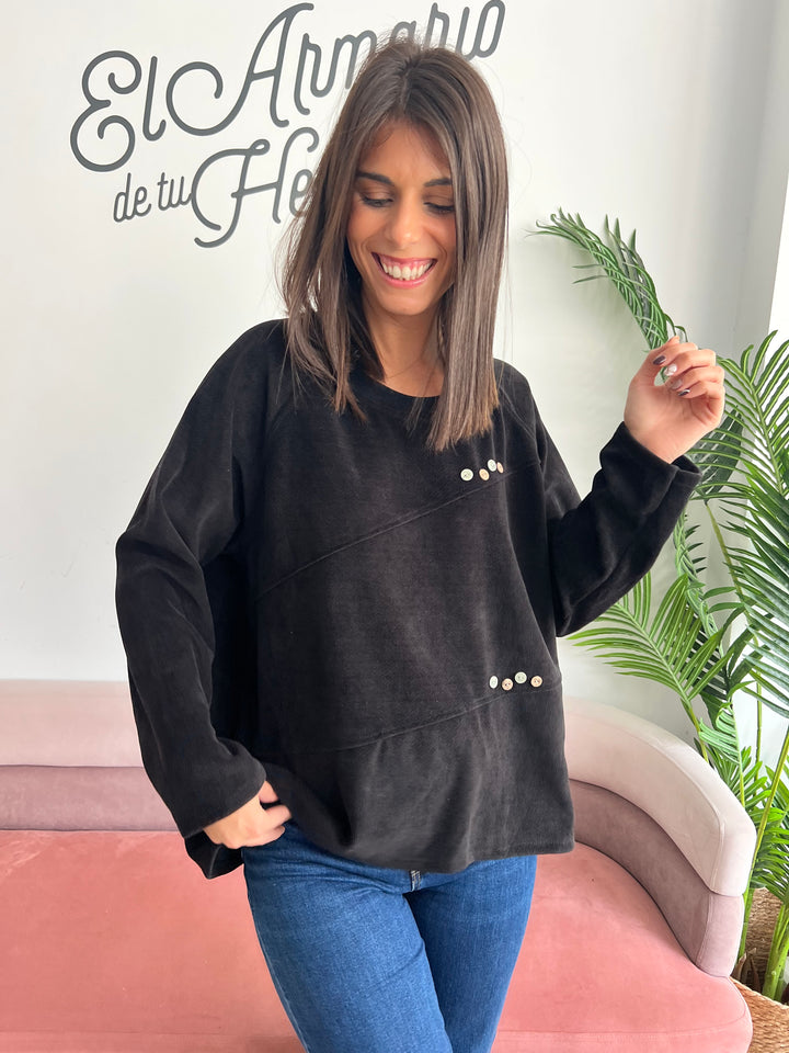 Sudadera Charly negro