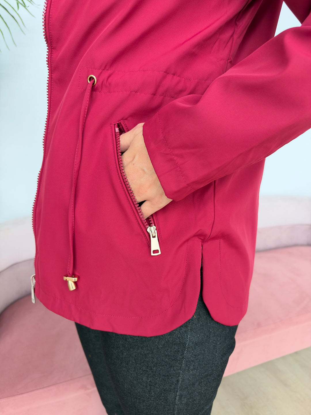 Chaqueta Reversible Úrsula rojo