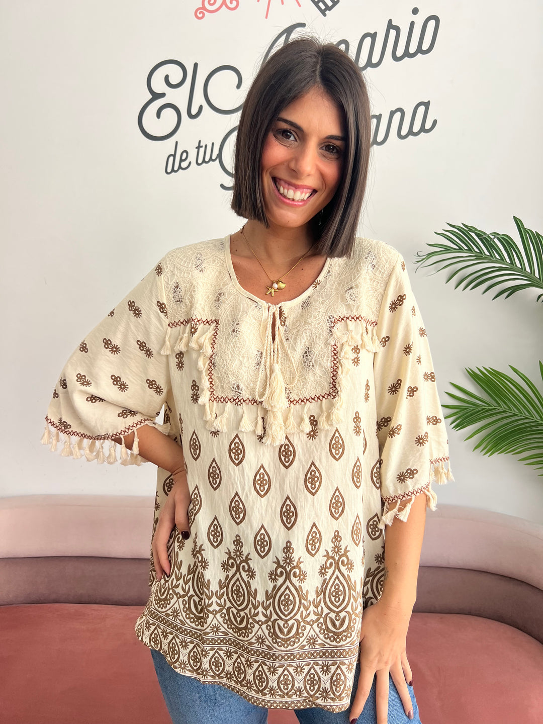 Blusa Sheila marrón