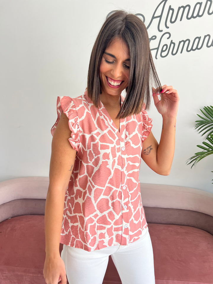 Camisa Cruz rosa