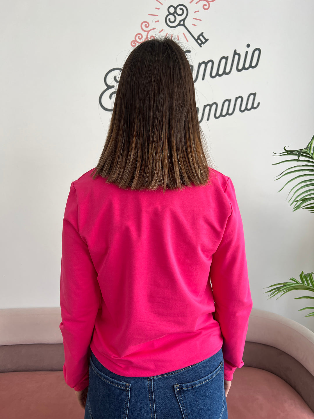 Sudadera Amour fucsia