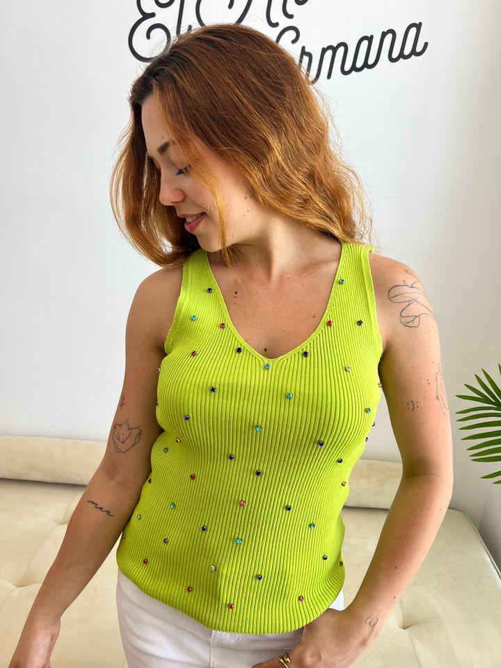 Top Lina verde