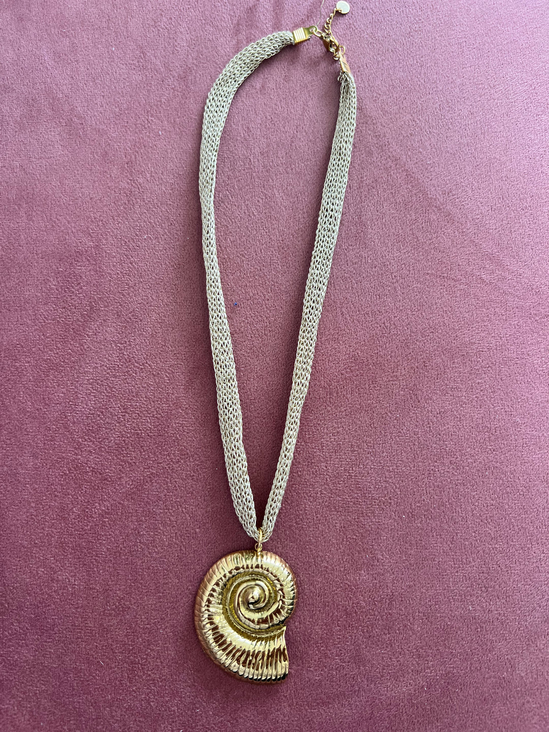 Collar red caracola (acero)