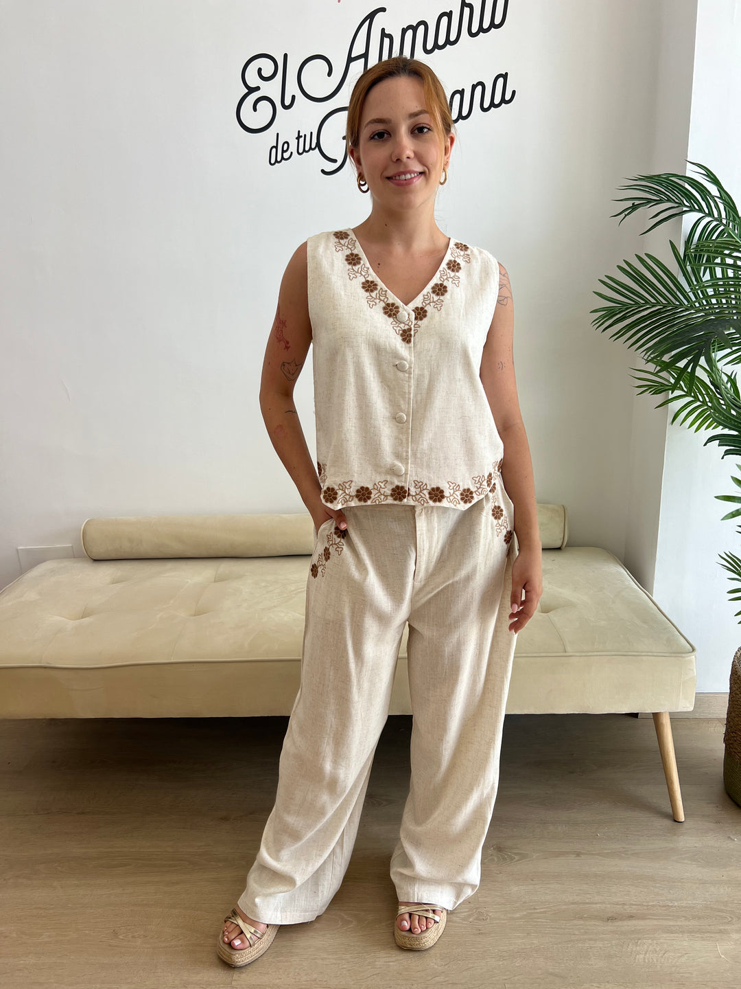 Conjunto Rakel beige