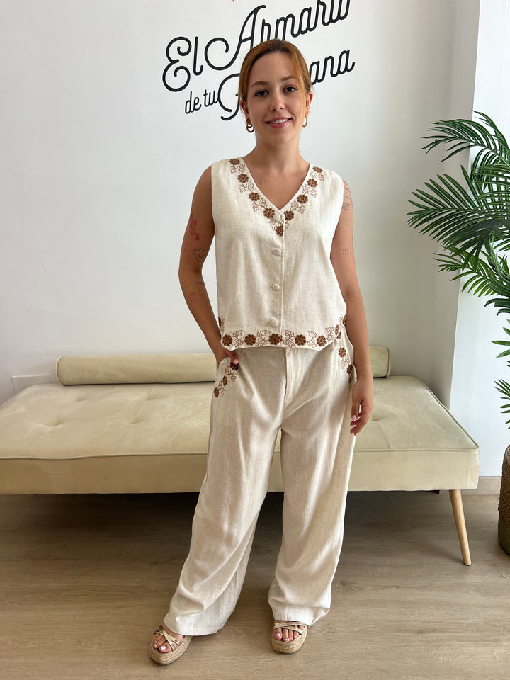 Conjunto Rakel beige