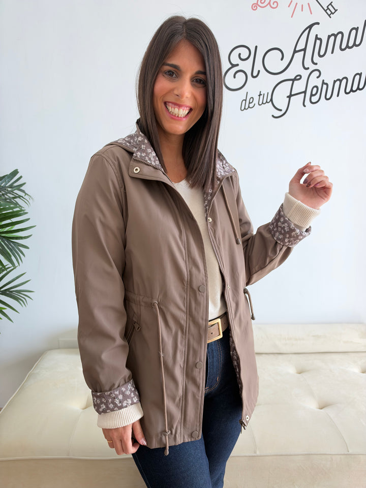 Chaqueta reversible Flori topo
