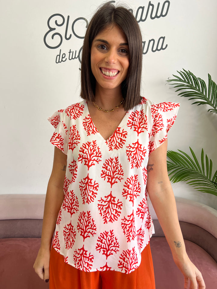 Blusa Mar naranja