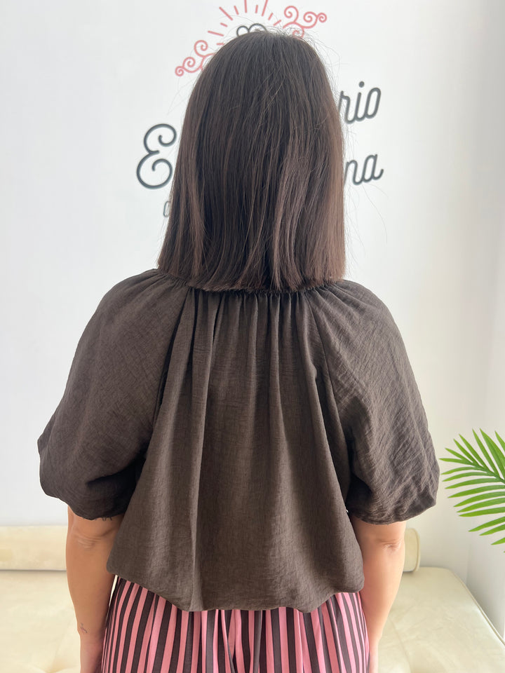Blusa Chelo marrón