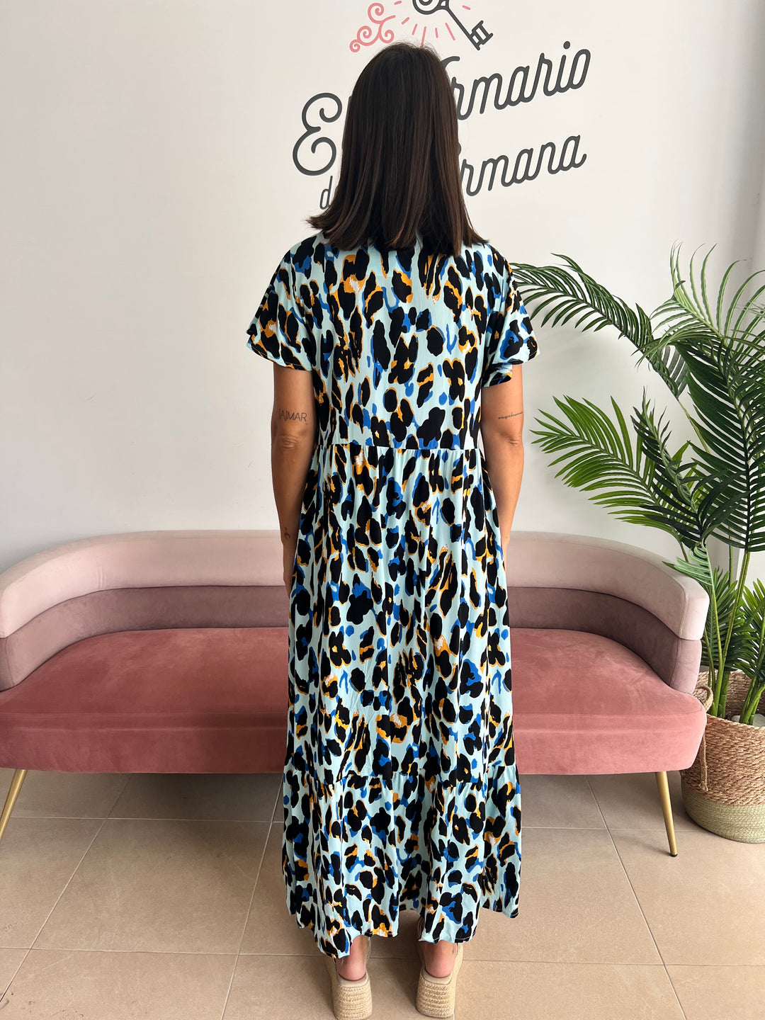 Vestido Carol azul