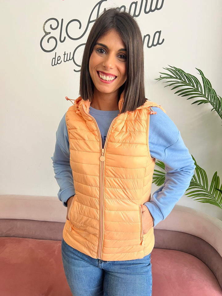 Chaleco Mónica mandarina