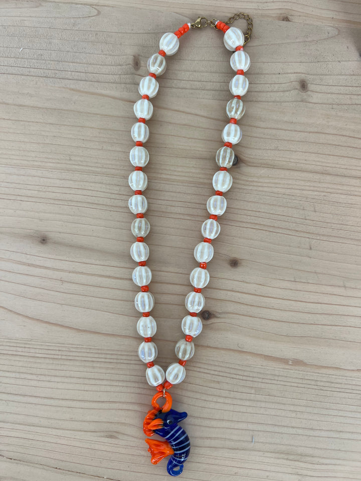 Collar Caballito cristal (acero)